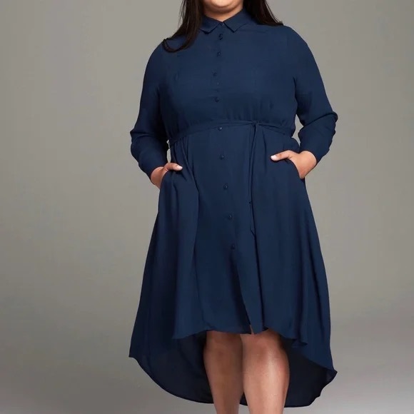 GIRL WITH CURVES x Dia & Co Shirt Dress - Picture 3 of 4